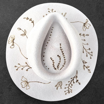 Personalized Morgan & Tayler Fedora Wildflowers Fedora Felt Hat
