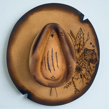 Wild Soul – Personalized Flame Kissed Felt Hat – Tabacco